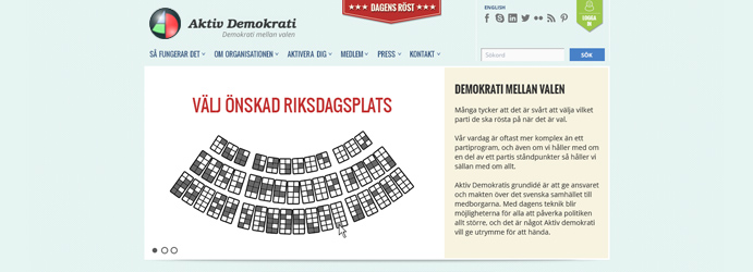 Aktiv Demokrati får ny webbplats!